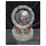 SET OF 8 FOSTORIA "NARVARRE" CRYSTAL DESERT SET OF 8 FOSTORIA "NARVARRE" CRYSTAL DESERT