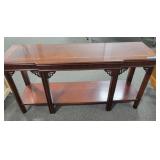 ASIAN DESIGN MAHOGANY SOFA TABLE - ASIAN DESIGN MAHOGANY SOFA TABLE -