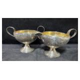 STERLING SILVER CREAMER AND SUGAR - STERLING SILVER CREAMER AND SUGAR -