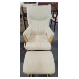 "SHERMAG" BRAND PLATFORM ROCKER AND MATCHING "SHERMAG" BRAND PLATFORM ROCKER AND MATCHING