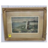 VICTORIAN SEA SIDE PRINT BY BOUGHTON - VICTORIAN SEA SIDE PRINT BY BOUGHTON -
