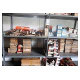 CONTENTS OF 2 SHELVES NEW OLD STOCK CAR PARTS