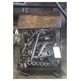 CREEPER STOOL, SOCKETS, VISE GRIPS