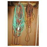 GARDEN HOSE, ELECTRIC CORD, DROP LIGHTS