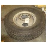LT 235/85R16 TRUCK TIRE ON 8 HOLE RIM