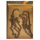 PAIR OF HOOK CHAINS