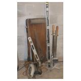 CREEPER, LEVELS, CIRCULAR SAW ETC