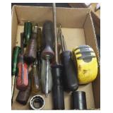 SCREWDRIVERS, TAPE MEASURE ETC