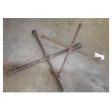 2 4-WAY LUG WRENCHES