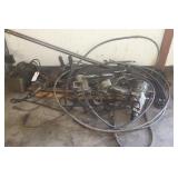 OLD POWER TOOLS, THICK COPPER WIRE.CHAIN ETC