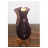 BLENKO PURPLE AMETHYST VASE - CRACKLE GLASS