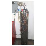 NITROGEN TANK AND MANIFOLD GAUGE WITH HOSE