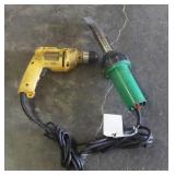 DEWALT DW106 CORDED 3/8" DRILL & HEAT GUN