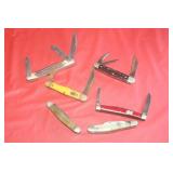 6 POCKET KNIVES