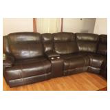POWER RECLINE LEAHER SECTIONAL SOFA