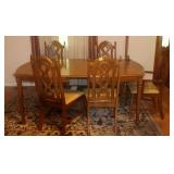 DINING TABLE & 5 CHAIRS