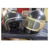 2 MOTORCYCLE HELMETS