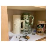 SHOT GLASSES, BEER STEINS, ETC.