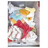 TOTE OF TOWELS
