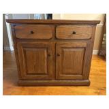 2 DOOR OAK CABINET