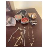 3 JEWELRY BOXES W/ ASSORTED JEWELRY