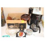CHEESE DISH, BUNN COFFEE POT