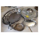 ASSORTED SILVER PLATED DINNERWARE