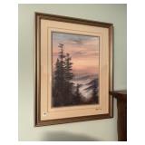 ROBERT A TINO 20"x14" PRINT OF SMOKEY MOUNTAINS