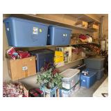 LARGE LOT OF ASSORTED CHRISTMAS ITEMS