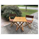 2 FOLDING CHAIRS & TABLE