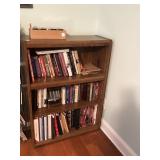 BOOK CASE W/ ASSORTED BOOKS