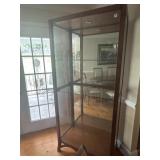 76"x34"x18" GLASS LIGHTED CURIO CABINET