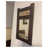 12"x14" MIRROR W/ ASTERS PRINT