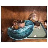 MONITOR, ASSORTED MATCHES, WOODEN FIGURINES