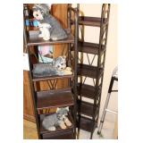 2 DVD HOLDERS W/ 3 YORKIE DOG STATUES
