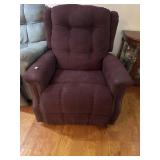 MAROON ELECTRIC RECLINER