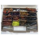 BOX OF PLASTIC WORMS