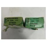 2 BOXES 25 CAL BULLETS FOR RELOADING