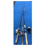 3 RODS & REELS