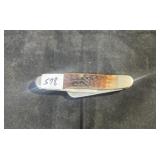 CASE XX.SS USA 3-BLADED BONE HANDLED KNIFE