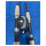 2 PC COVERT 2402 7ft RODS W/ AMBASSADEUR REELS