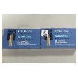 40 RDS RIFLE LINE 303 BRITISH AMMO 180 GRAIN SPBT