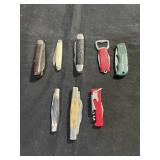 8 POCKET KNIVES