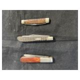 3 CASE XX 2-BLADE POCKET KNIVES