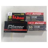 200 RDS OF ASSORTED 9MM LUGER AMMO