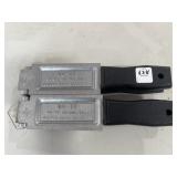 2 LEAD CASTING MOLDS
