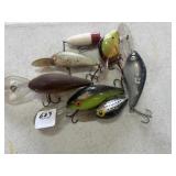 7 ASSORTED FISHING LUERS