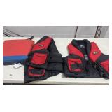 2 XPS LIFE VESTS MENS XL & 1 BOAT CUSHION