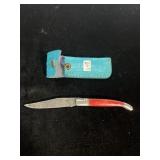 DAMASCUS LOCK BLADE W/ SHEATH