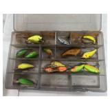 16 CRANK BAITS IN STOWAWAY BOX
